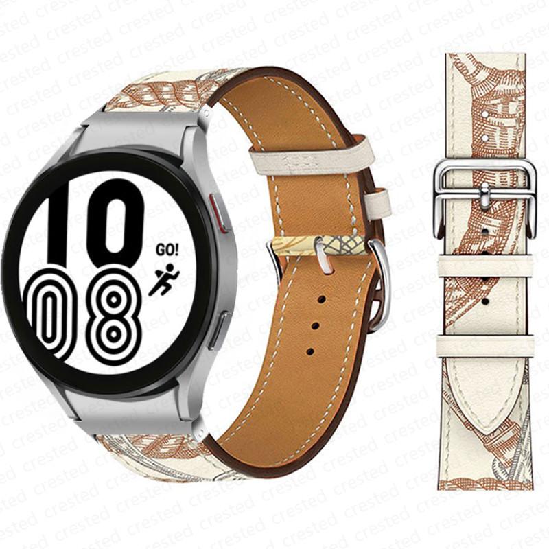 20mm Armband für Samsung Galaxy Watch 6 4 classic/5 Pro 44mm 40mm 47mm 43mm 45 Ohne Lücken Lederarmband Correa Galaxy Watch 6 Armband