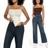 Schulterfreier Body Shapewear Damen Bauchkontrolle Taillentrainer Strings Body Shaper Schlankheitsunterwäsche Korsett Fajas Colombianas