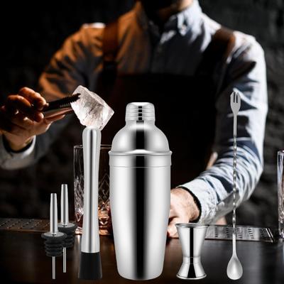 Cocktail Shaker Set Drink Mixer Mixing Spoon Measuring Jigger Professional Versatile Bar Home
