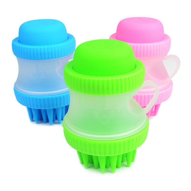 Multifunctional Silicone Pet Bath Brush for Dogs: Cleans, Massages, and Decontaminates