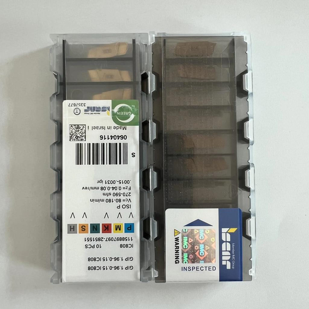 ISCAR / GIP1.96-0.15 IC808 /Industrial indexable carbide inserts 10 Pcs