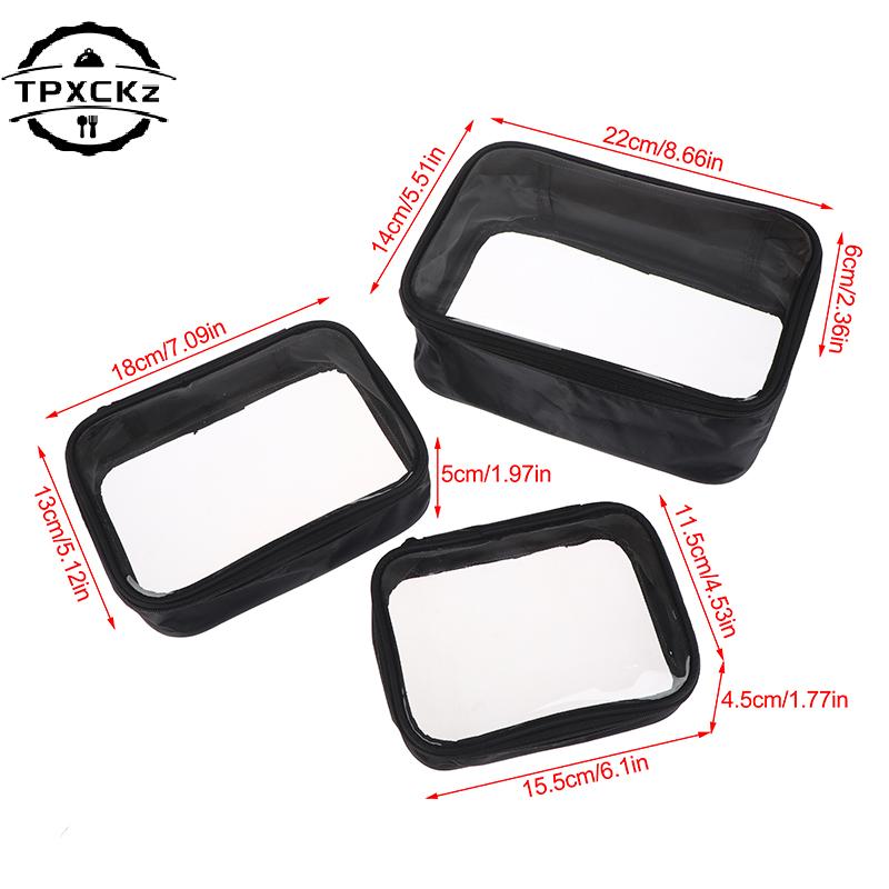Women Clear PVC Makeup Bag Waterproof Toiletry Bag Carry On Makeup Bag Zipper Cosmetic Bag Travel Toiletry Organizer Pouch