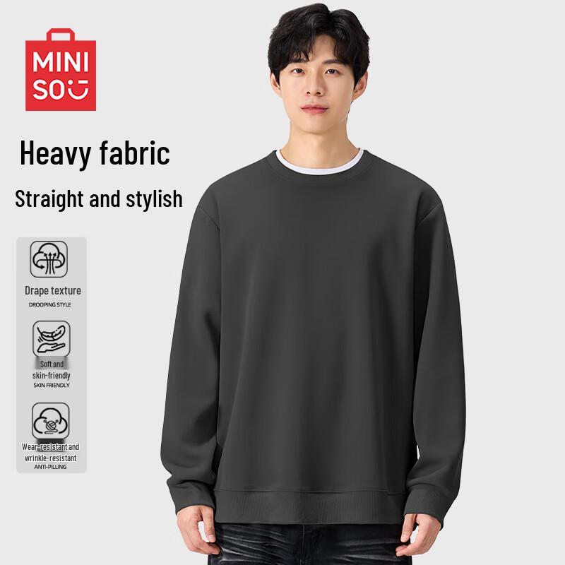 

MINISO Unisex Loose-Fit Heavyweight Pullover Sweatshirt 3XL