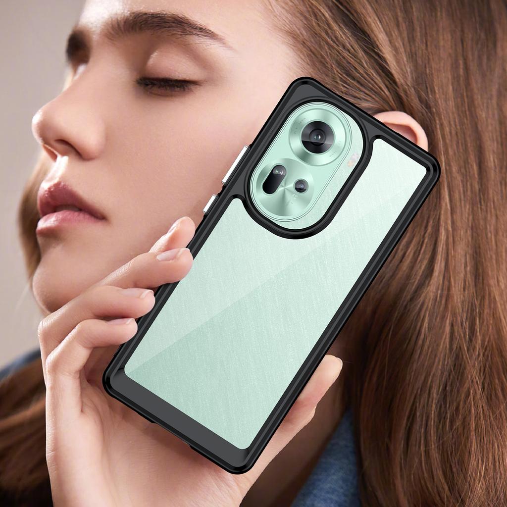 Colorfull Transparent TPU Case for OPPO A79 A78 A98 5G A58 4G Protective Cover Shockproof Clear Frame Funda Coque Shell Capa