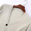 JOW Men's 100% Cashmere V-Neck Cardigan