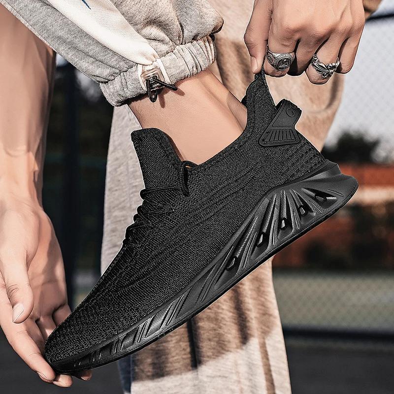 Fashion Summer Lightweight Men Running Sneakers Sport Shoes Classical Mesh Breathable Casual Shoes Fashion Tenis Anti Slip Sneakers