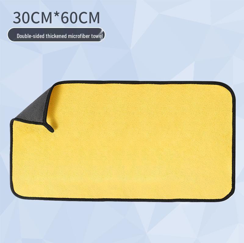 Ręcznik do mycia samochodu z koralowej mikrofibry o wysokiej gęstości – Miękki, Gruby, Dwustronny, Duży rozmiar.