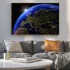 Universum Planet Sonnensystem Poster Kinder Bildung Cartoon Erde Klassenzimmer Lernen Leinwand Malerei Wandkunst Leinwand Poster Kein Rahmen