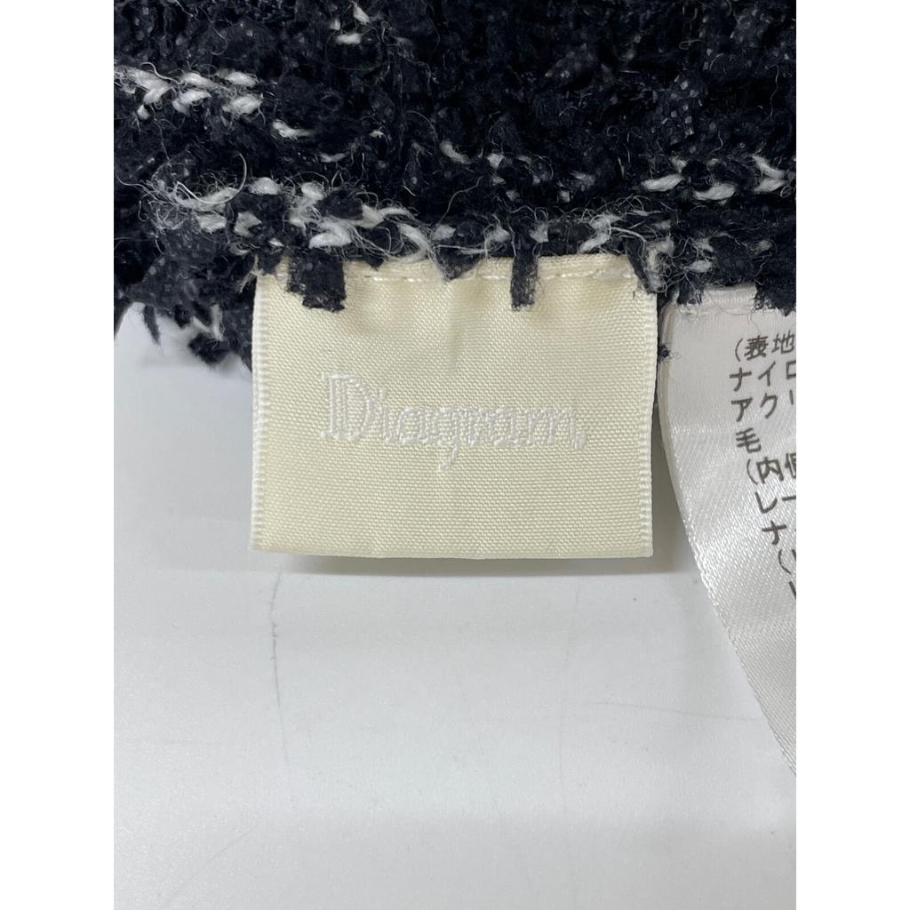 Diagram 22 Year Old White X Black Tweet One Piece Dress 36 Black White TweedUsed