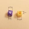 80Pcs 5.5mm Acrylic 0-9 Colored Arabic Digital Beads Cube Beads DIY Jewelry Making Bracelet Necklace Keychain