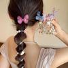 Deluxe 2024 Butterfly Hair Ties: Elegant Braided Fairy Cord Accessory for Women