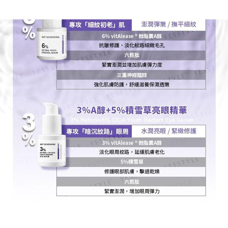My Scheming - 3% Retinol + 5% CICA Youth Radiant Eye Serum