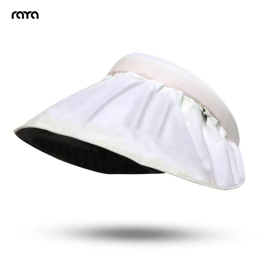 כובע שמש לנשים עם הגנת UV, שוליים רחבים, פתוח מלמעלה, לרכיבה על אופניים בחוץ, לחוף, לקיץ