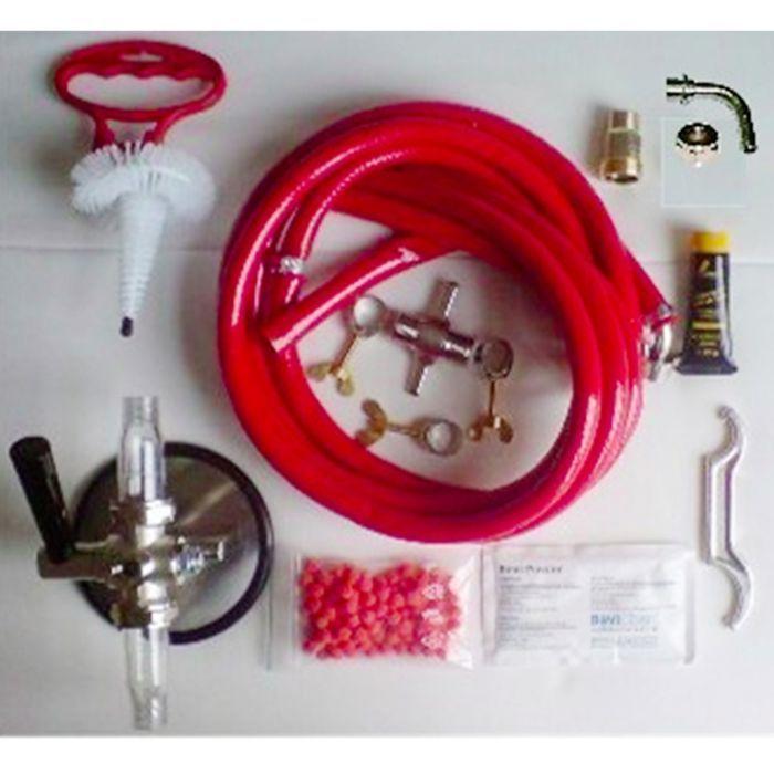 Kit de nettoyage pour tireuse à bière et fût - ICH-ZAPFE.DE - grand modèle - 2 lignes - 10mm