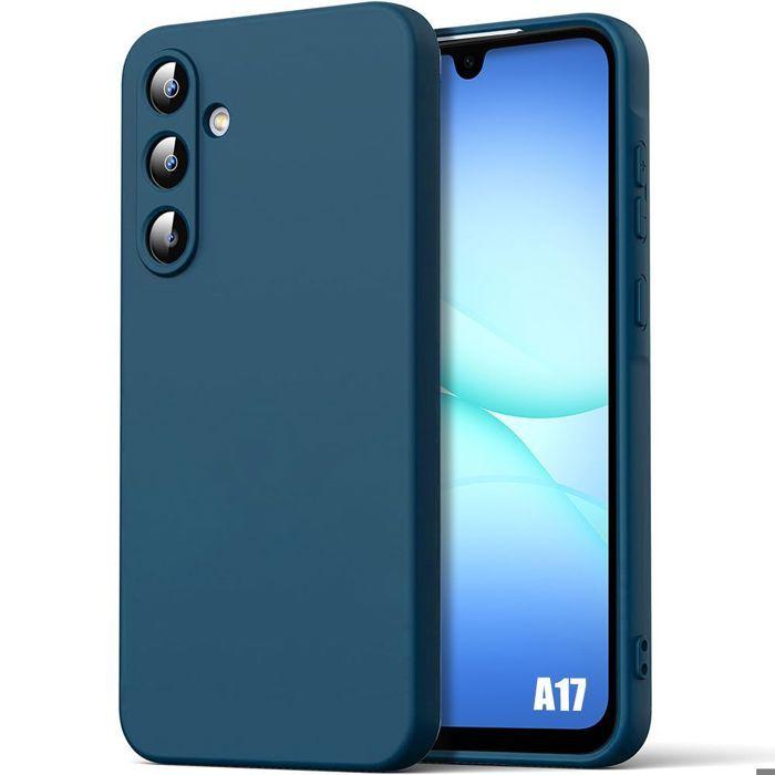 Coque de Protection - BOOLING - Samsung Galaxy A17 4G/5G - Silicone Souple Anti-Rayures Bleu Marine