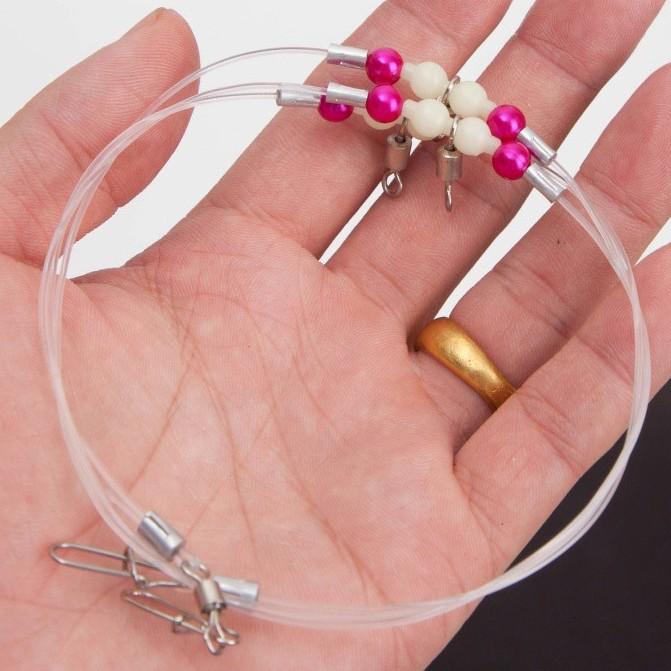 Night Glow Multi-Hook Sea Fishing Rig with Swivel Gourd, Rod Holder, Drifting Accessories - Yellow