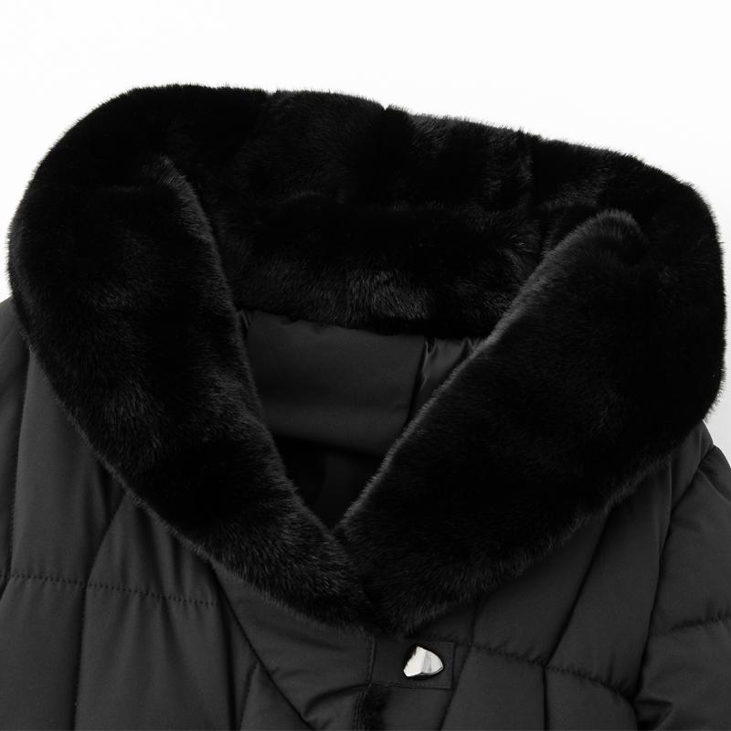Fashion Woman Parkas Winter Long Coats Hooded Thick Warm Overcoat Women's Jackets With Belt