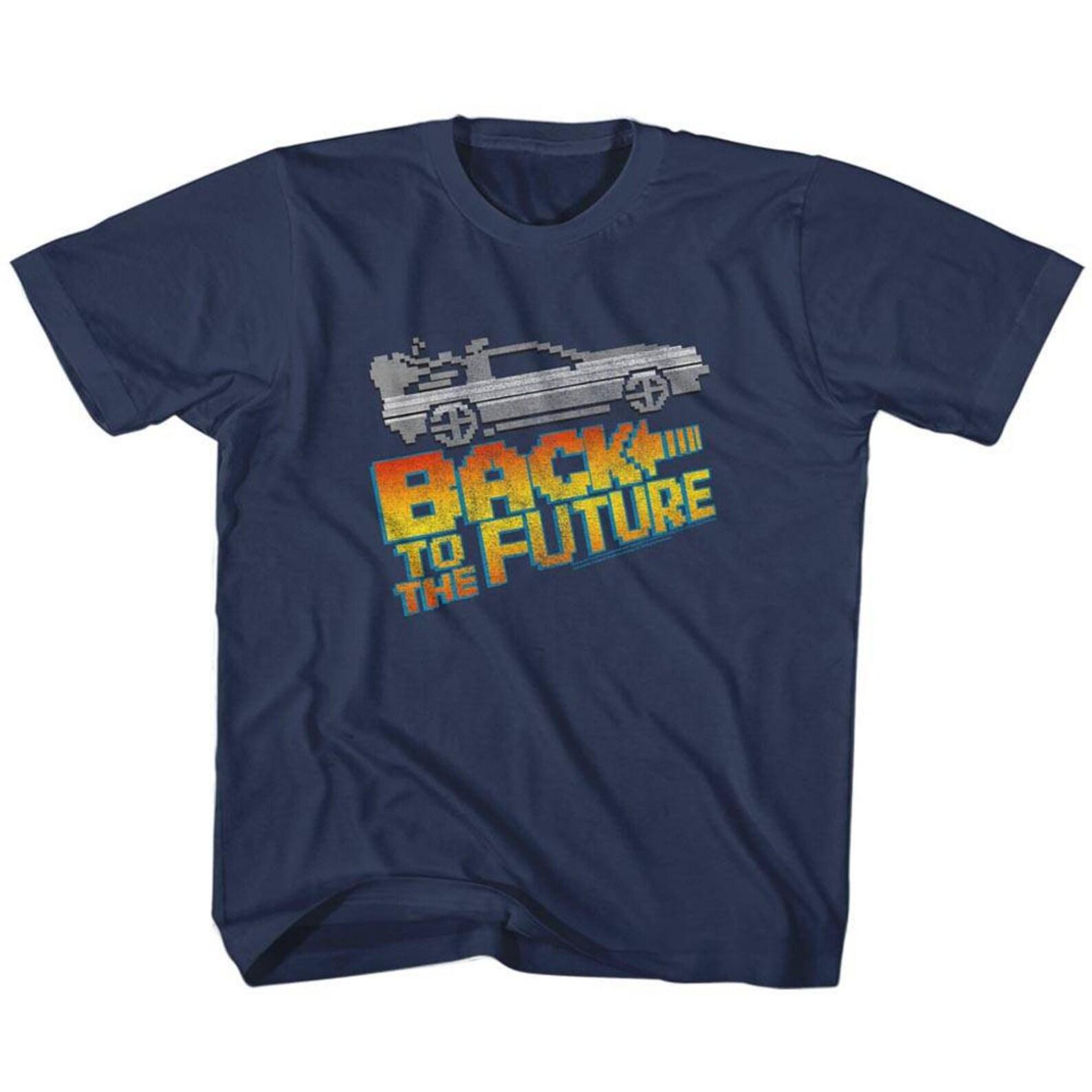 Back to the Future 8-Bit To The Future Navy Children s T-Shirt 120