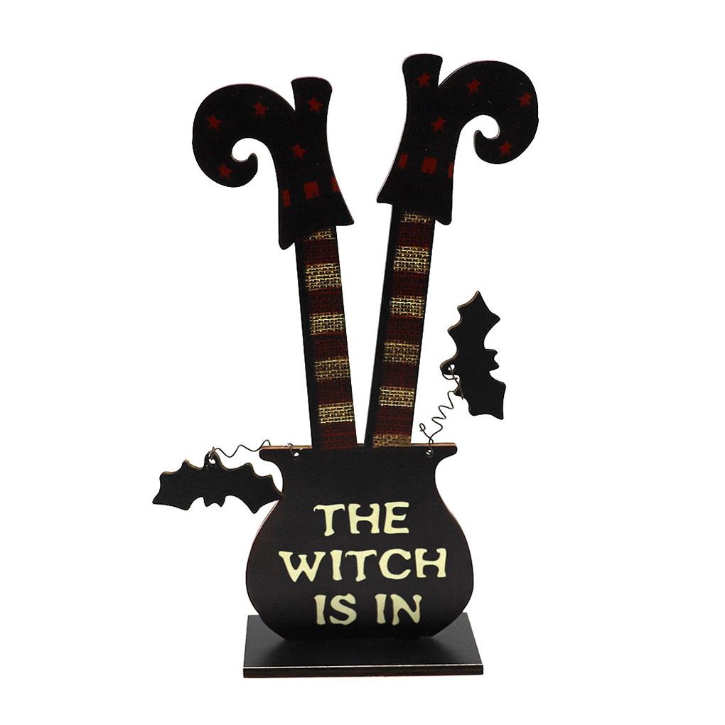 

Декор стола на Хэллоуин, вывеска из дерева, настольные принадлежности для вечеринок, художественное украшение стола с держателем для школьных принадлежностей для улицы type 3