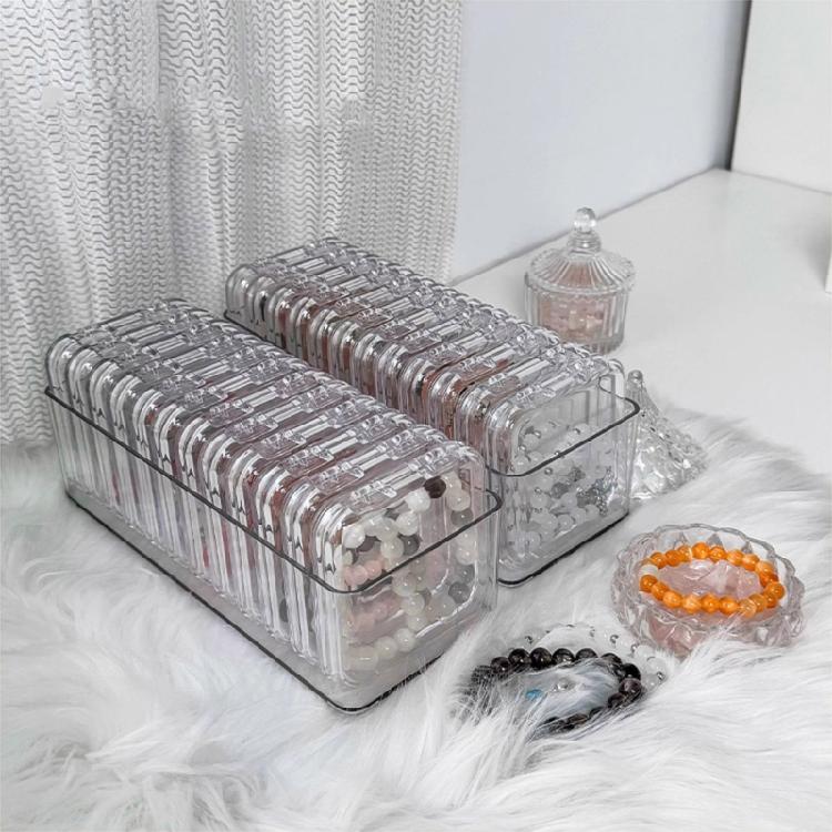 Portable Bracelet Storage Container Clear Acrylic Bracelet Container Dustproof Display Box for Jewelry Enthusiasts