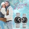 Stylish Couple's Watches, Heart Design, Silver: Analog Display, One Size Fits All, Quartz Movement, Leisure, Business, Couple's Fashion Accessory - Pe