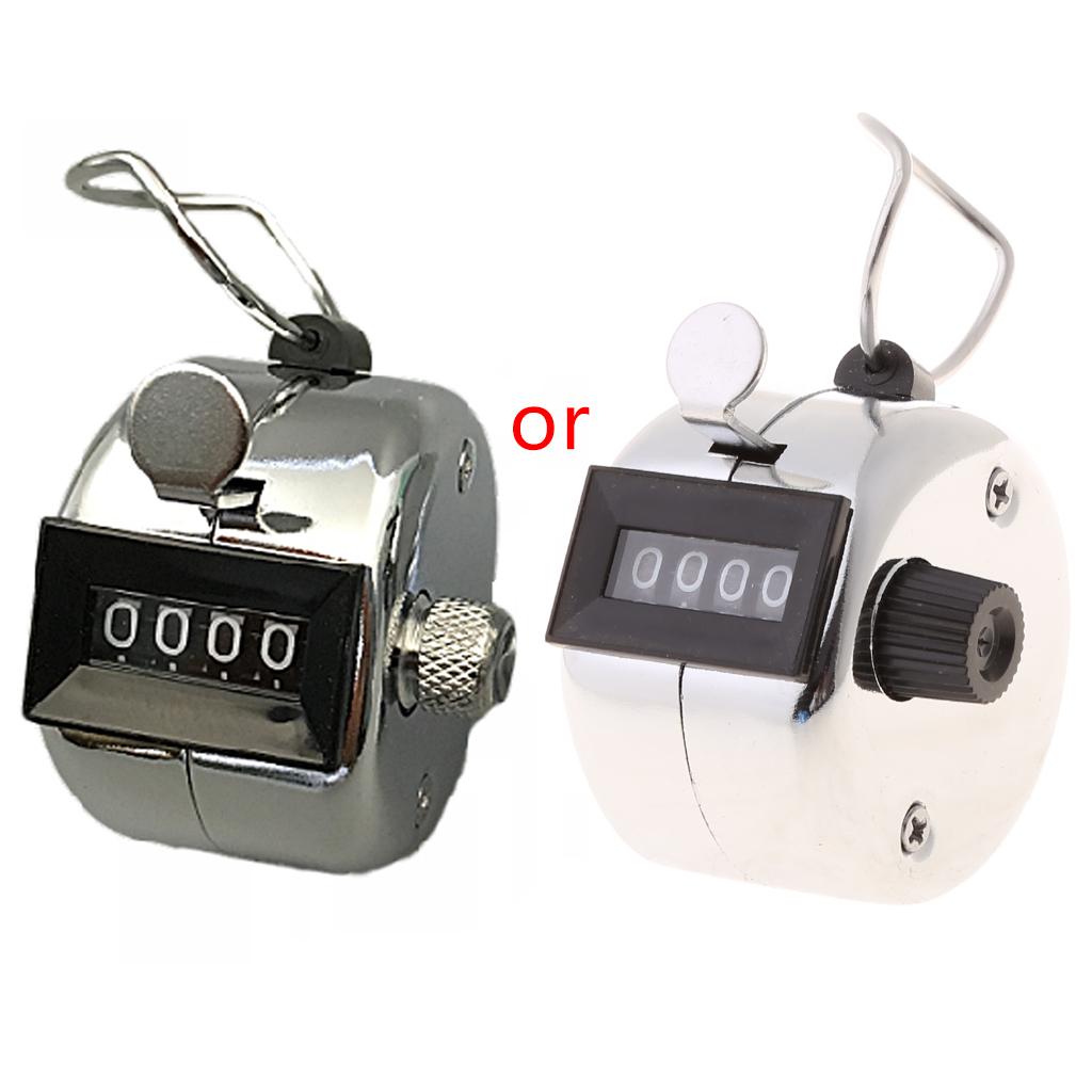Portable Hand Tally Counter Clicker Golf Manual Counter Lap Counter with 4 Digit 1