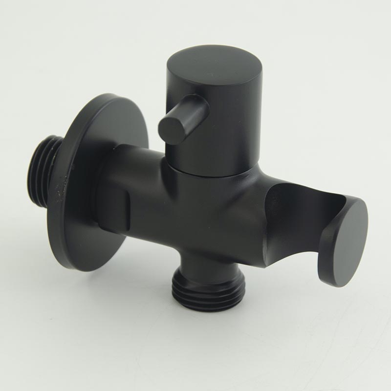 BOSN Brass Shattaf Valve Bidet Sprayer Holder Chrome Finish Modern Design Bathroom with 2-Year Warranty