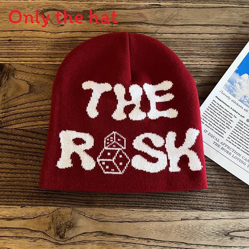 Acrylic Knit Beanie Hat For Men And Women With Letter Embroidery Winter Warmth Fashion Accessory