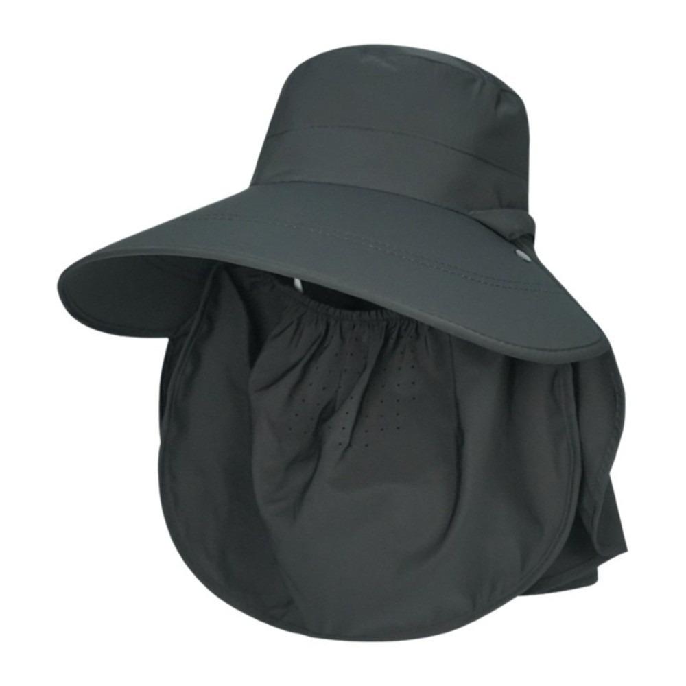 Adjustable Sunshade Shawl Cap Face Cover Picking Tea Hat Sun Hat Shawl Mask Hat  Women