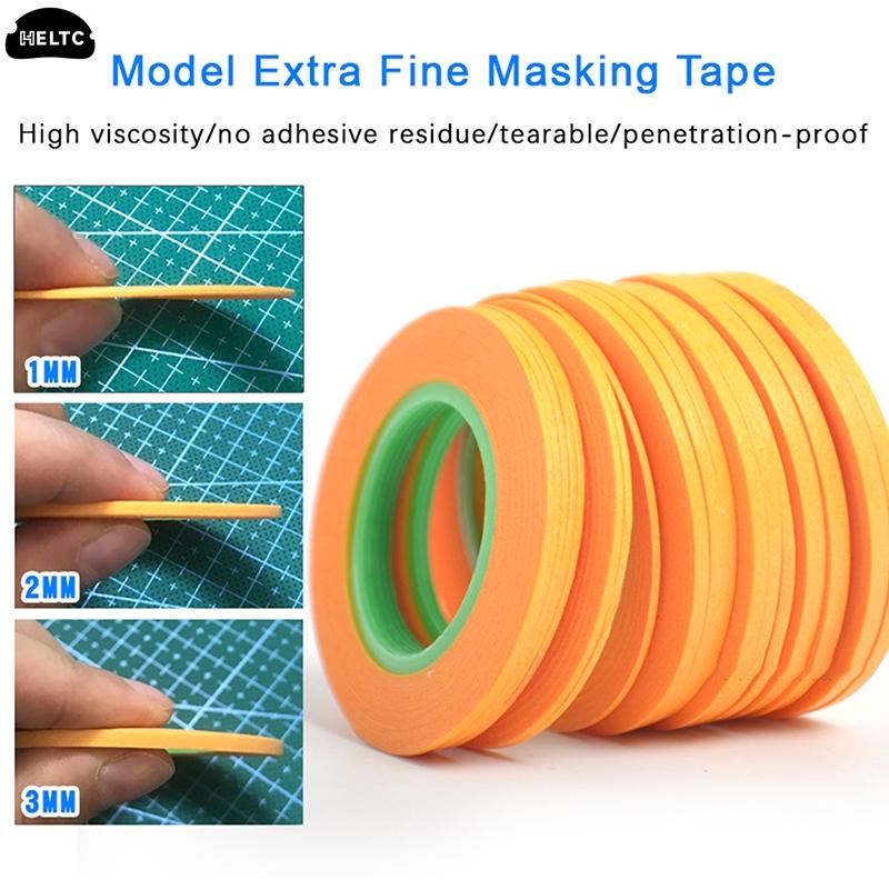 

1Roll 18M Textured Paper Model Spraying Coating Color Ultra Tape Fine DIY Special Masking Wide 1mm/2mm/3mm Model Covering Tape 1mmx18m