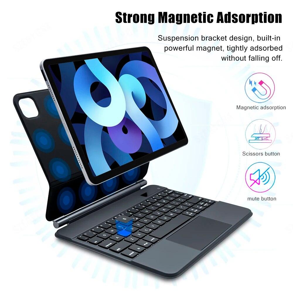 For Magic Backlit Keyboard Mouse Wireless 2022 for IPad Air 4 Air 5 Case for IPad Pro 11 2021 2020 Pro 12.9 Cover