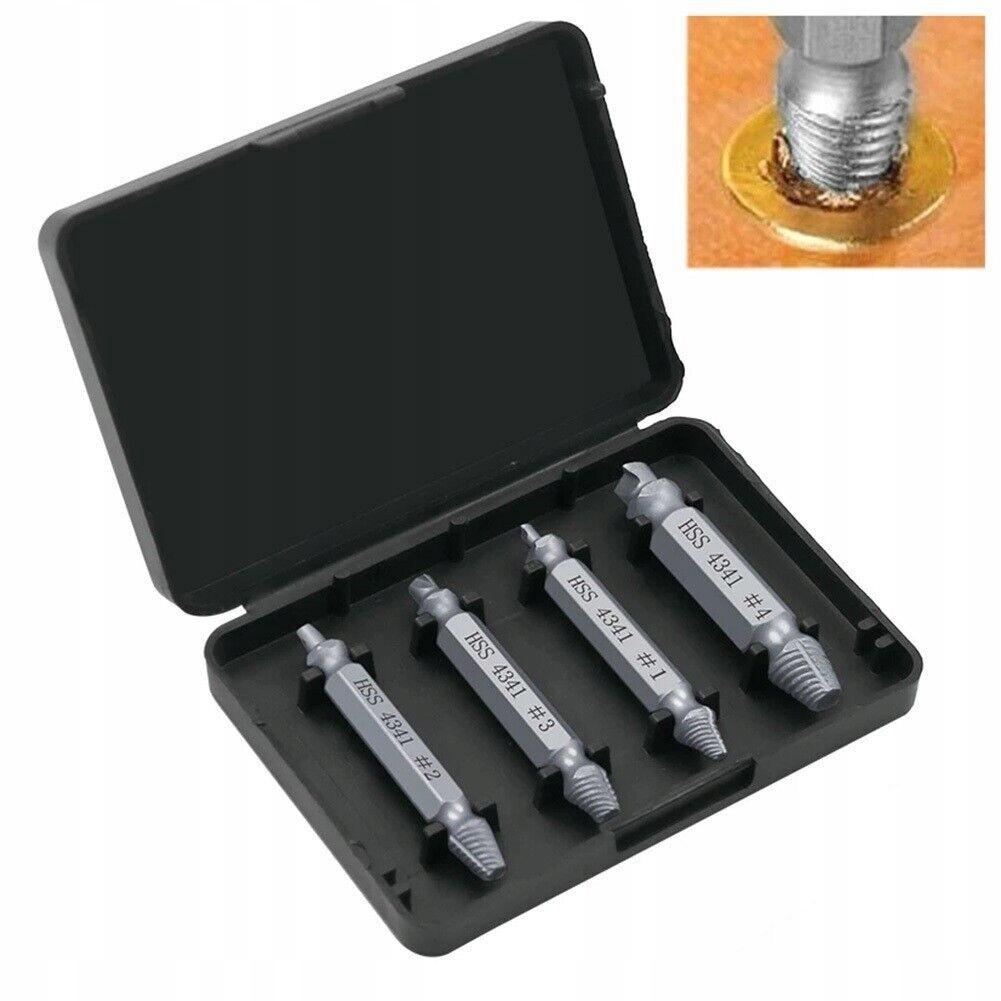 Set of bits for removing broken screws, 4 pcs.