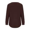 Women's Round Neck Long Sleeve Bottoming Shirt Top Warm Top Casual Sweatshirt