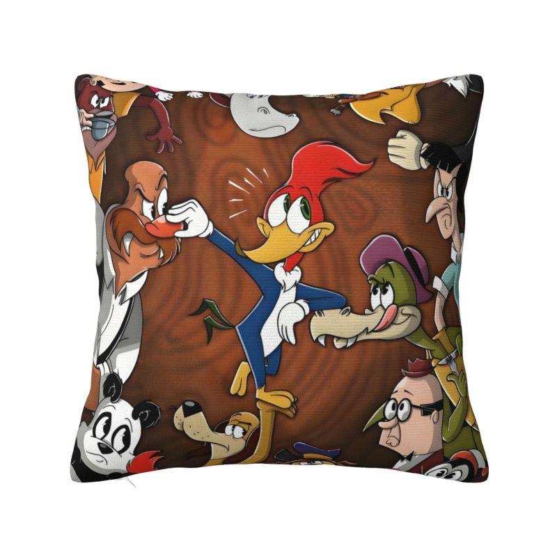 Custom Disney Woody Woodpecker IX Pillow Case for Sofa Cartoon Kawaii Anime Nordic Cushion Cover Soft Pillowcase