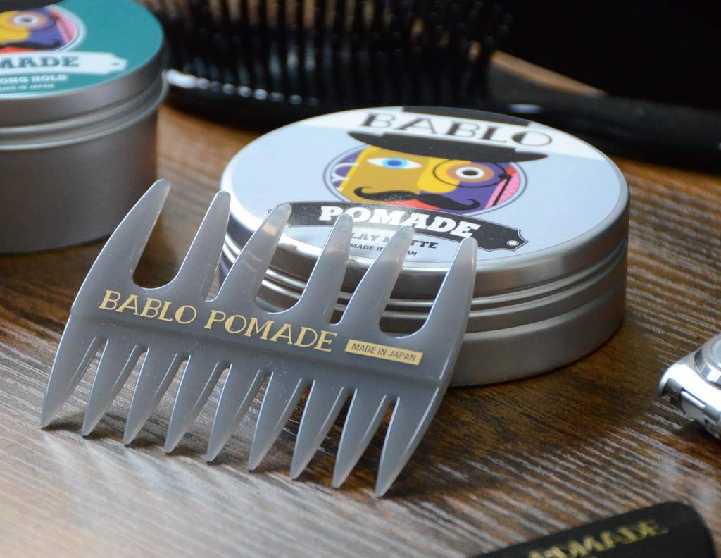 BABLO POMADE Mesh Comb Set and by Barber Men's 3-Piece (Red, Black, Green)
