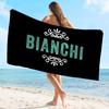 B-Bianchi Bike Logo Beach Towel Colorful Bath Towels For Girl Microfiber Quick Dry Custom Sand Free Beach Yoga Spa Gym Pool
