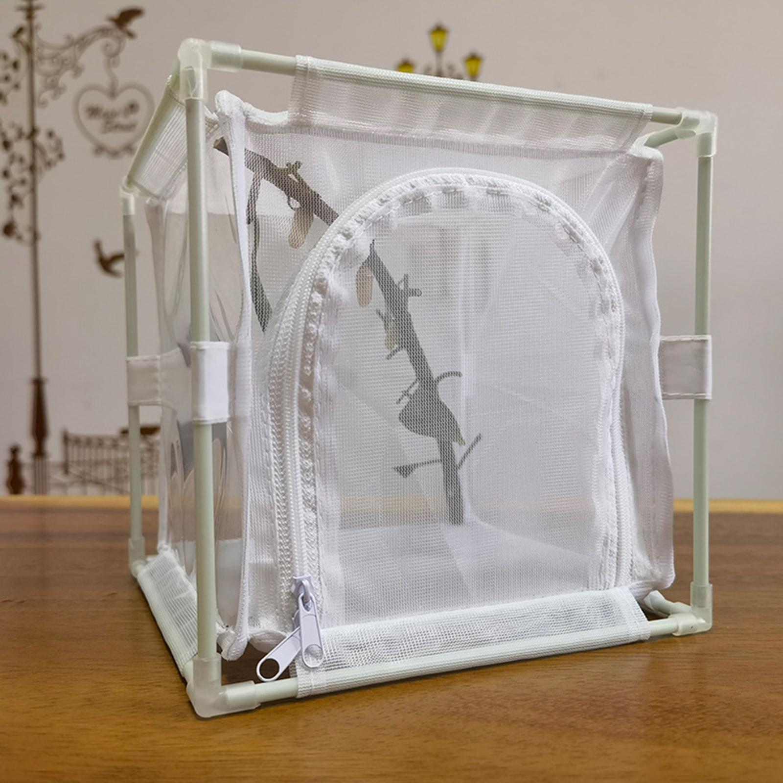 Ornamental Cage Detachable Multifunctional Observation Cage Freestanding Ventilation Shade Cages Mesh Cage for Indoor