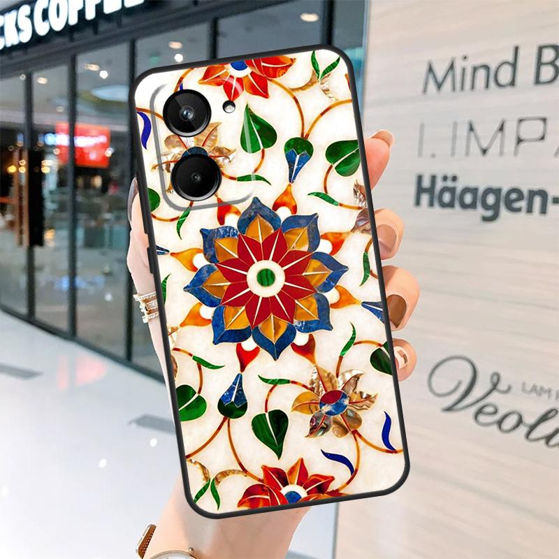 Moroccan Tile Case For Realme GT7 Pro GT6 11 12 13 14 15 Pro Plus C55 C53 C35 C33 C61 C65 C67 C53 C71 C75