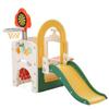 BTM Indoor Playground Equipment, Large Playground with Slide, Hoop, Playhouse, Dartboard, Basketball Hoop, Soccer Hoop, and Table, Perfect for