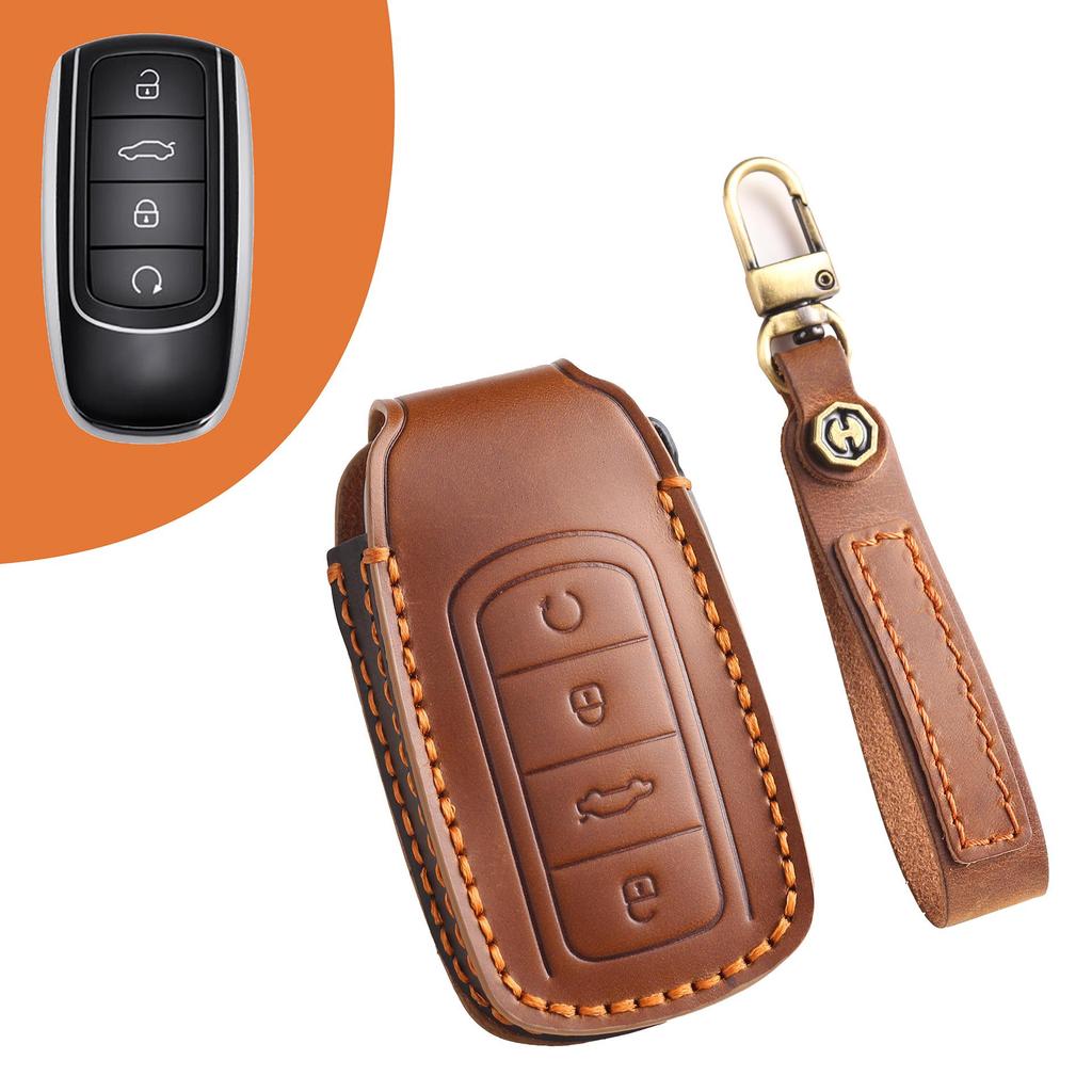 Faux Leather Key Cover for 2022 Chery Tiggo 8 PRO/Arrizo 8