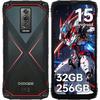 Smartphone Robuste DOOGEE Blade 10 Pro Energy 32GB+256GB 6.56'' Écran Smartphone Android 15 6150mAh 50MP Double SIM/NFC/IP68 Rouge