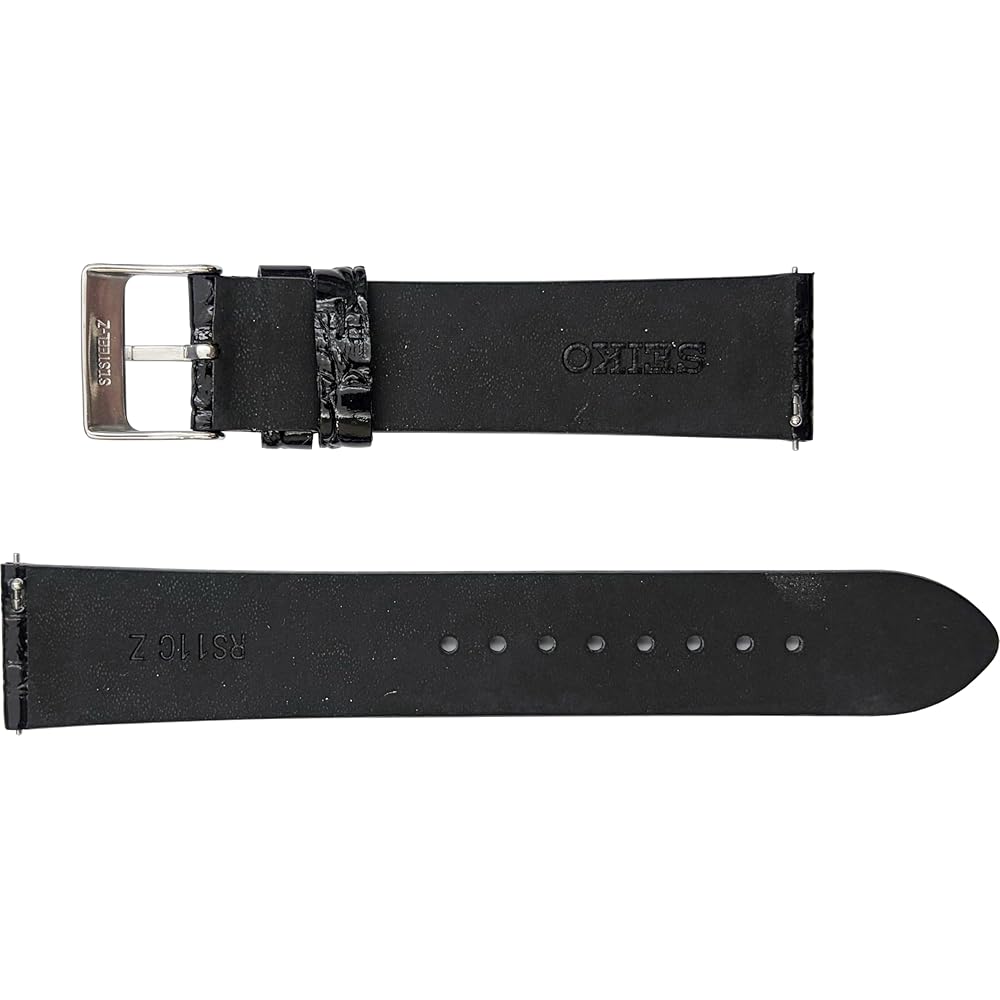 Seiko RS11C Leather Watch Band 18mm 19mm 20mm Crocodile Pattern Smart Change Men's Black Brown Genuine Leather