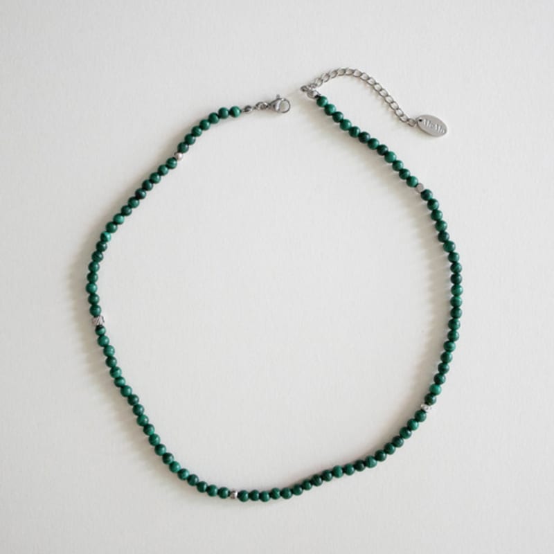 MERRYMOTIVE Green planet gem necklace