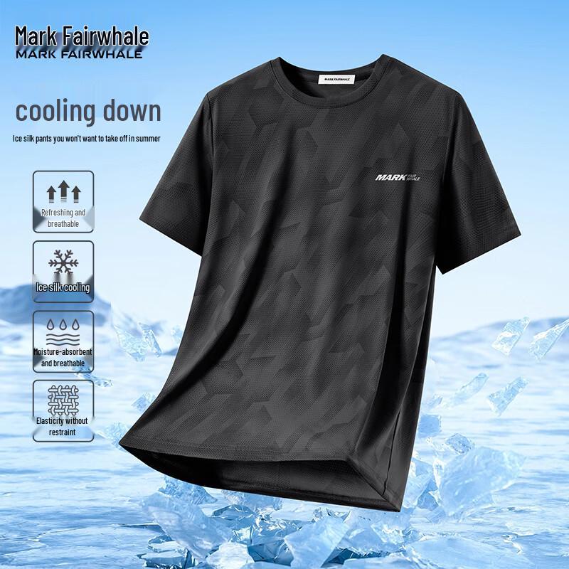 Mark Fairwhale Men's Quick Dry Ice Silk Casual T-Shirt