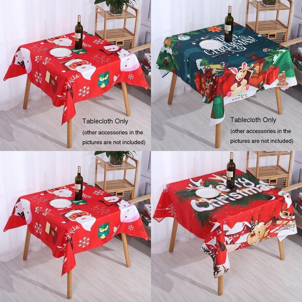 Stylish Polyester Christmas Table Cloths Featuring Bright Colors And Oil-proof Design