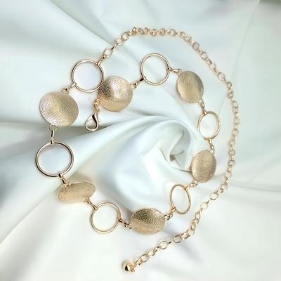 Hip Hop Punk Körperkette, Retro Kreisförmige Taillenkette, Damen Kleider Taillengürtel, Trendige Dekorative Taillenkette Accessoires