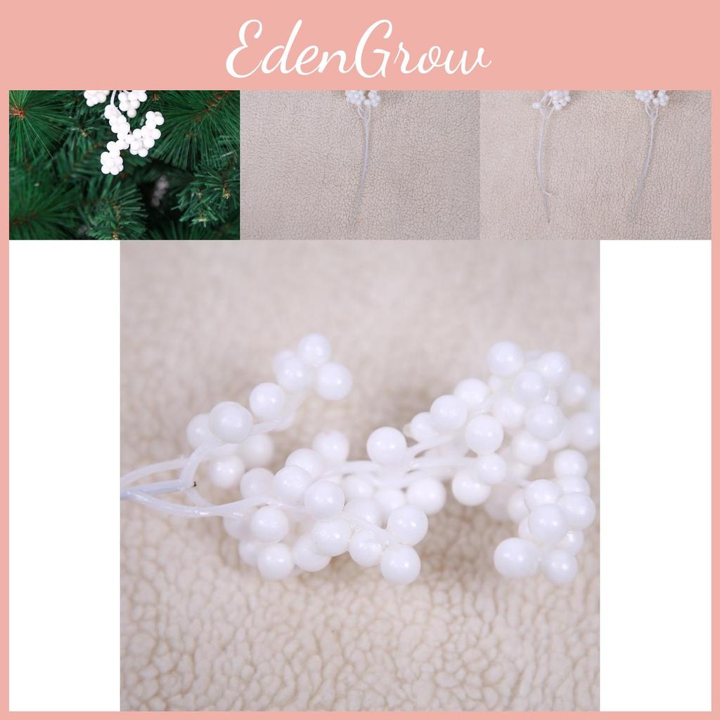 Festive White Foam Berry Christmas Tree Decorations For Diy Holiday Crafting And Styling