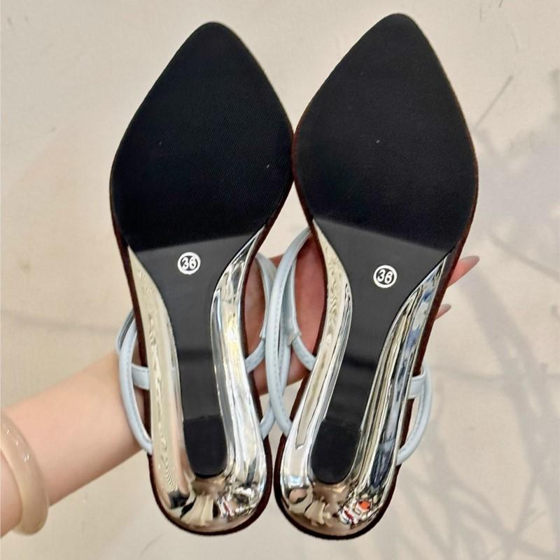 Fashion 2025 New Summer Women's Cross-Strap Open Toe Flip Flop Sandals Pointed Thong Beach Slippers Casual Sole Shoes Fashion Sandals