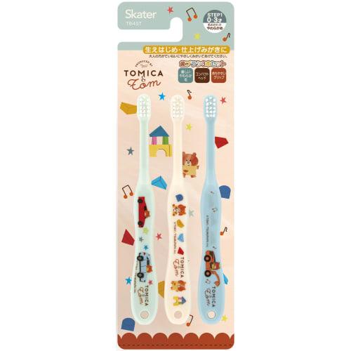 

Skater Children s Toothbrush, 15cm, for Infants (0-3 Years), Soft, Pack of 3, Tomica and Tom Design, TB4ST