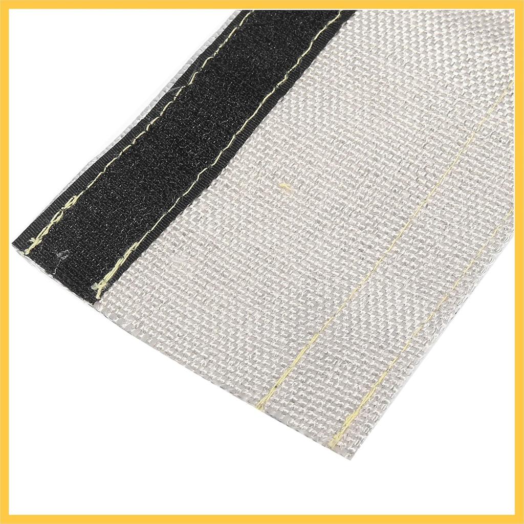 Mangote Protetor de Calor para Carro 3/4" DI 3,2 pés Malha Aluminizada Mangote Protetor Isolado Mangote Protetor de Fio de Calor para Linhas de Combustível 3/4" DE Proteção Térmica Automotiva